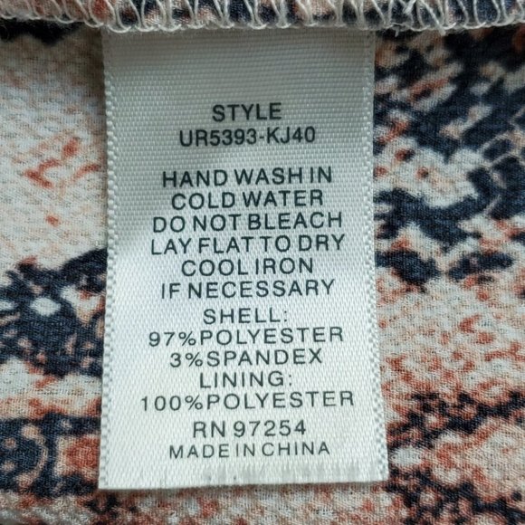 One Clothing Los Angeles Snakeskin Sleeveless Button Front Dress Size S - Picture 11 of 12